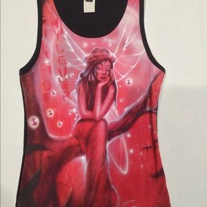 Fairy top no sleeve - back is all black